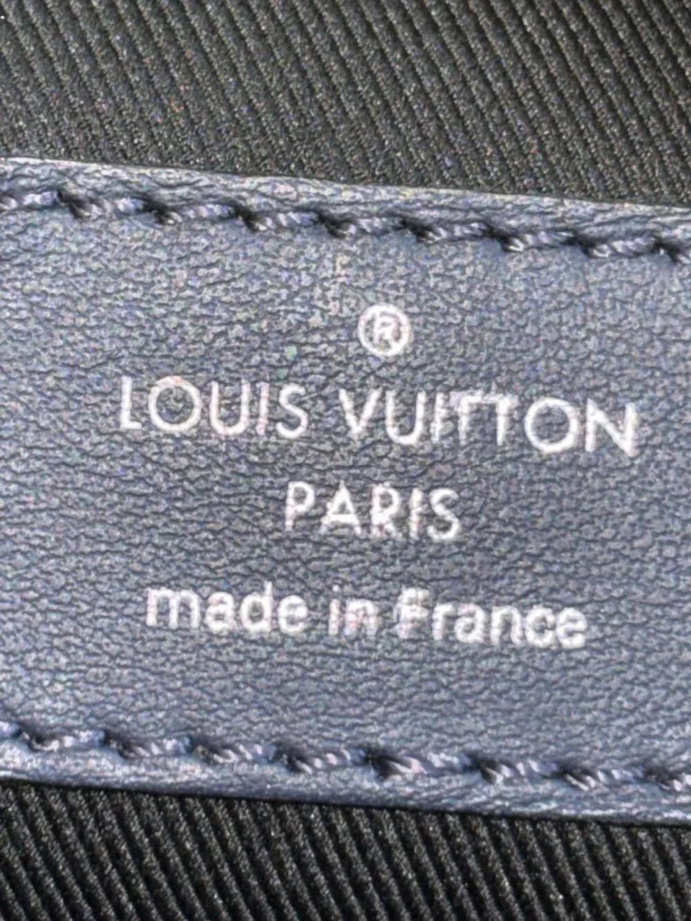 Louis Vuitton Soft Trunk Monogram Tapestry Canvas Crossbody Bag Navy Blue